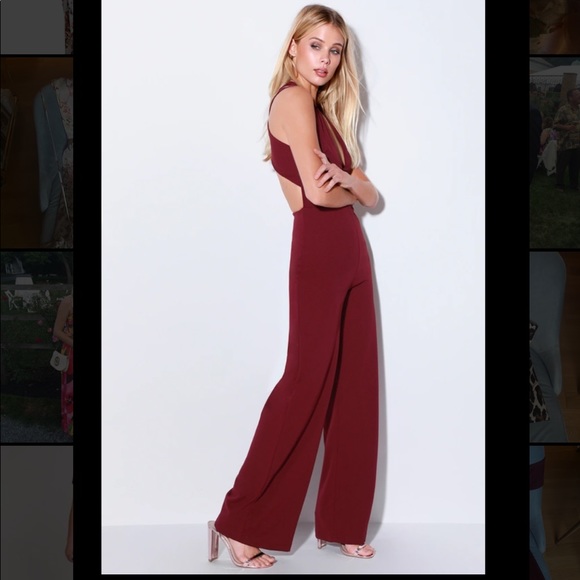 Lulus Pants - Lulu’s Thinking Out Loud Plum Jumpsuit